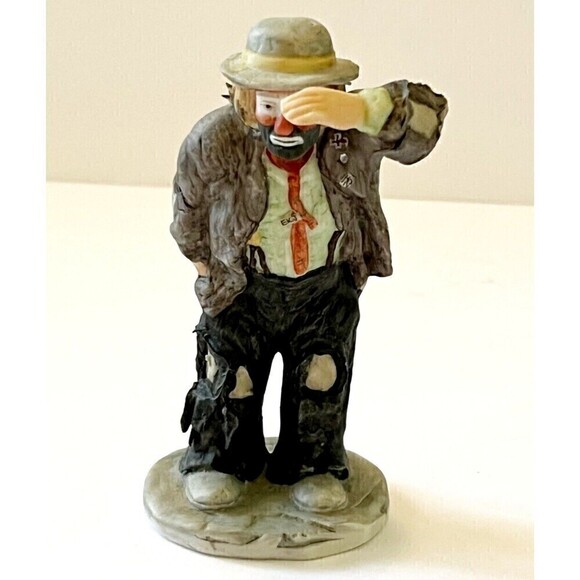 Emmett Kelly Jr. Clown Collection Flambro Figurines Bathtub Sad Looking Lot of 3 - Picture 7 of 16